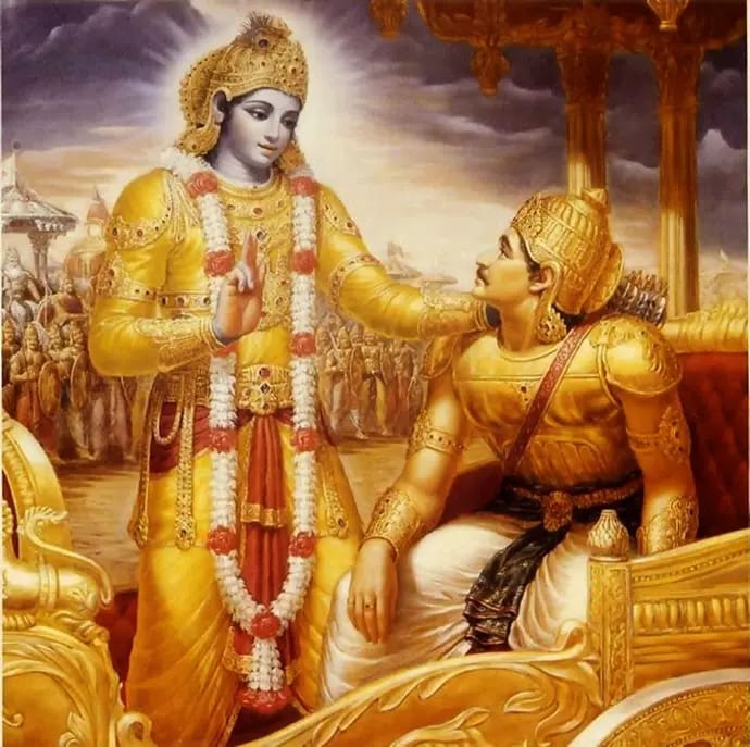 Arjuna fut le messager pour le Bhagavad Gita tandis que son petit-fils Pariksit devint le messager pour le Srimad Bhagavatam.