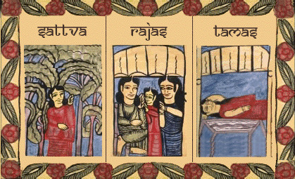 जब बद्ध आत्मा भौतिक गुणों से संगति करना तय करत है, तो वह उन गुणों से दूषित हो जाता है.