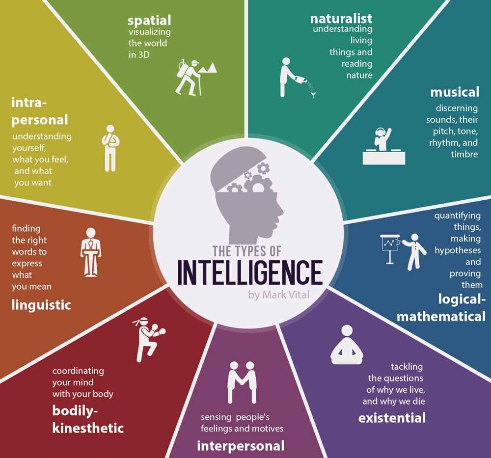 Everyone is endowed with different levels of intelligence.