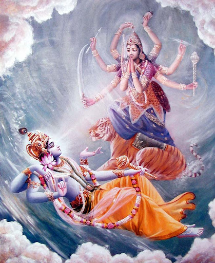 Those who are empowered by the Lord’s illusory potency are in an indirect relationship with Krishna.